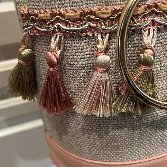 Like NEW!Dusty Pink/ tan  Bag - Picture 3 of 8